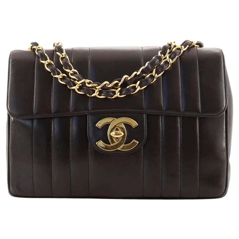 vertical chanel bag|Chanel jumbo shoulder bag.